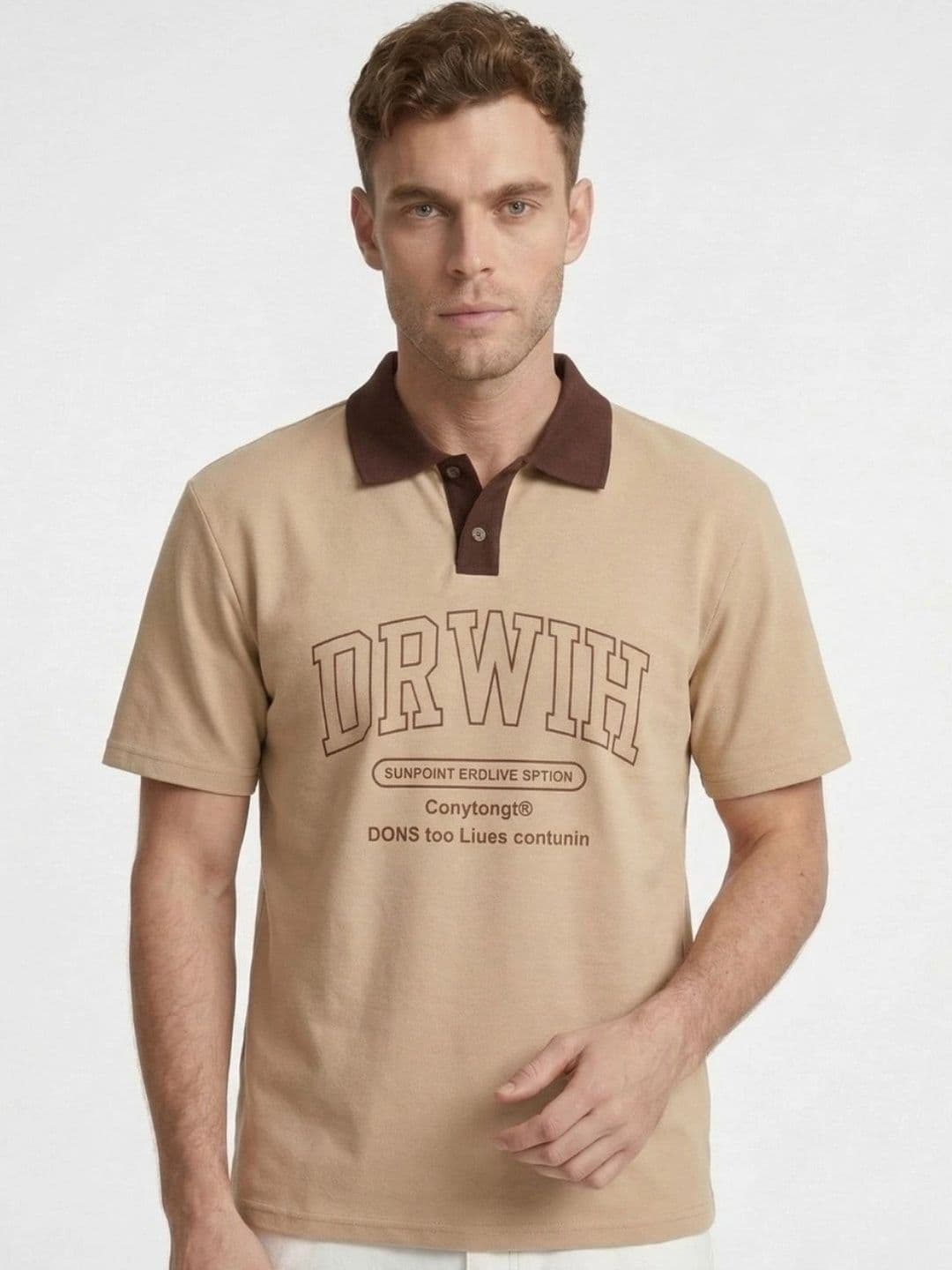 Kook N Keech Men Typography Printed Polo Collar T-shirt - view 1