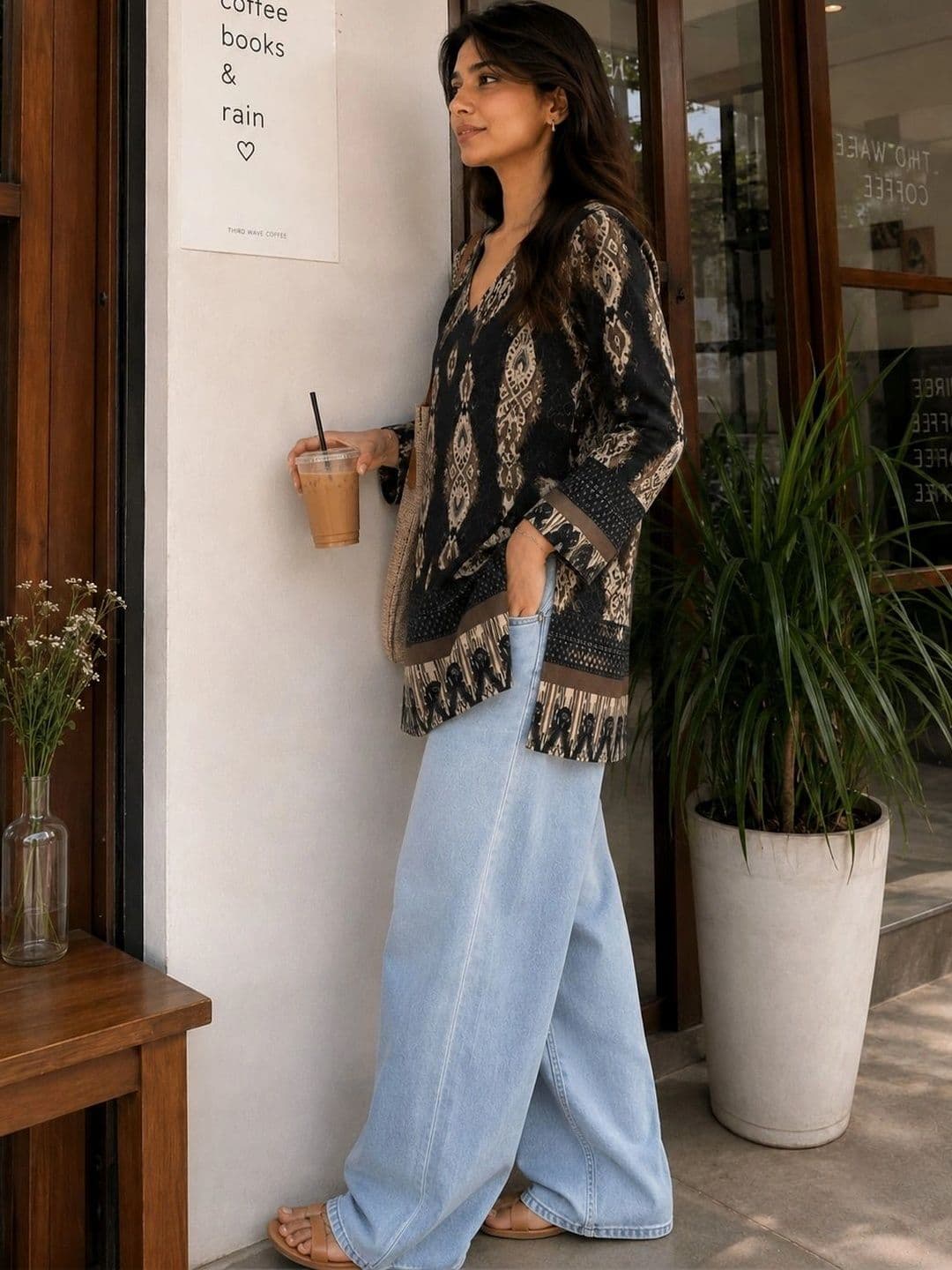 HOUSE OF MIRA Women Ethnic Motifs Printed Kurta thumbnail 4