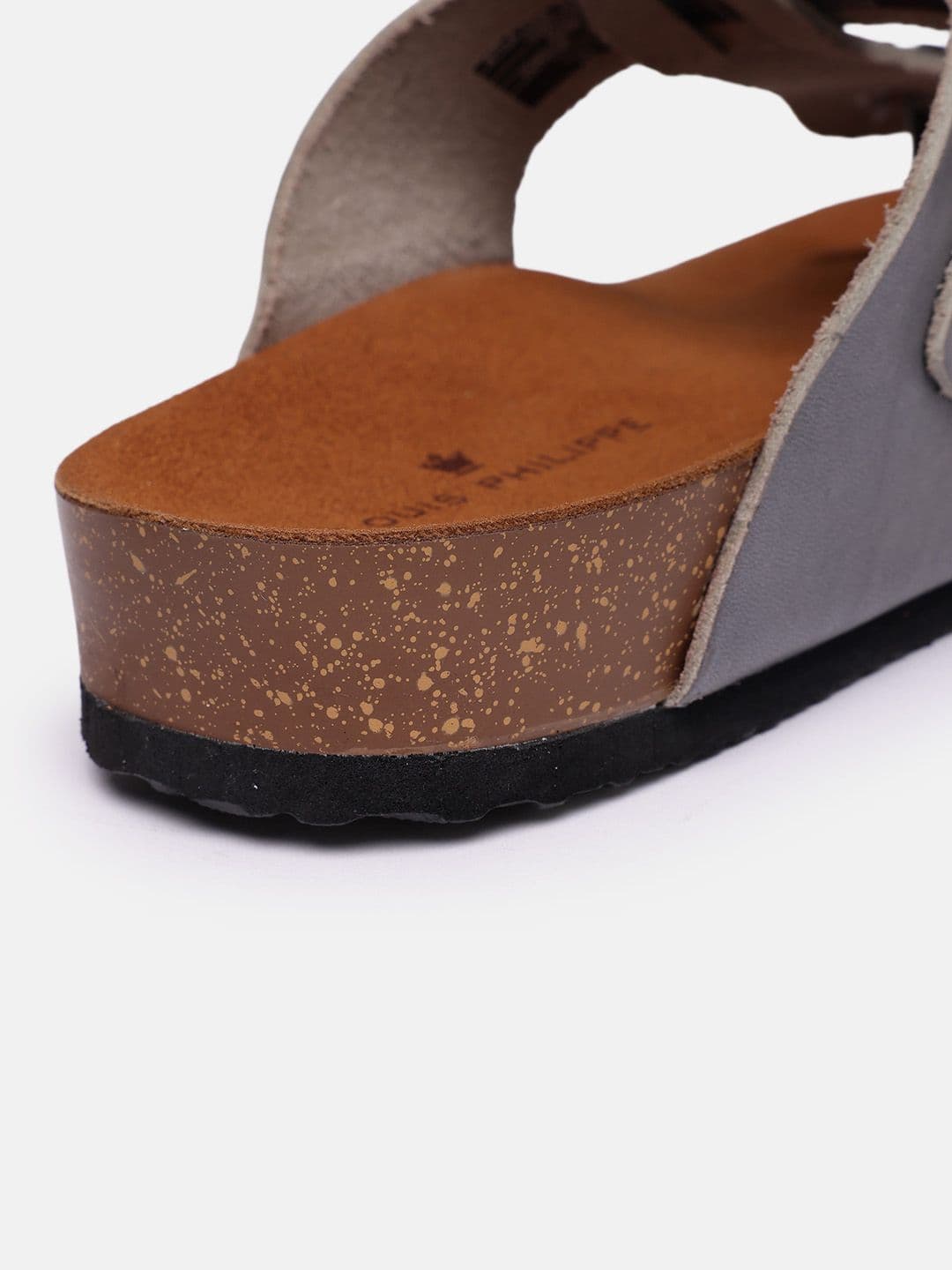 Louis Philippe Men Leather Comfort Sandals thumbnail 3