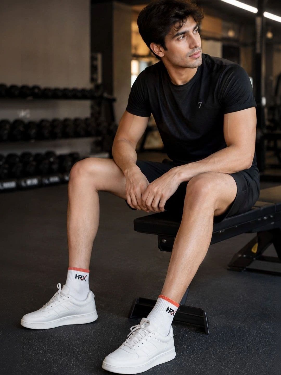 HRX by Hrithik Roshan Men Pack of 5 Colourblocked Ankle Length Socks thumbnail 3