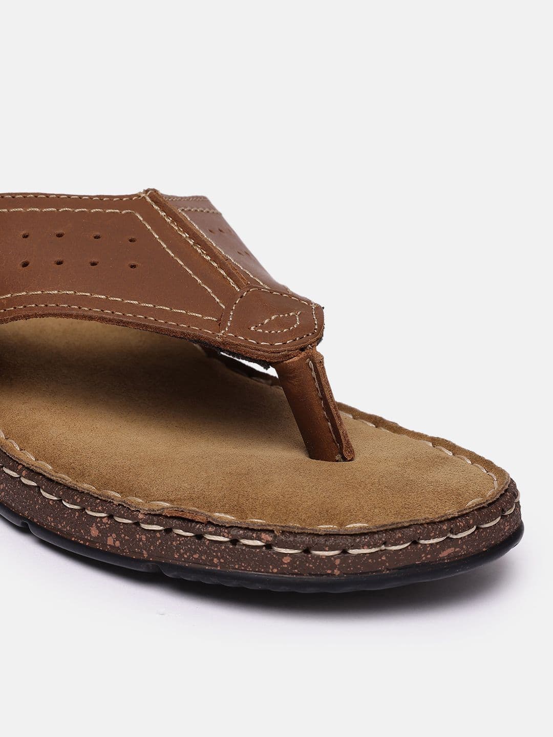 Louis Philippe Men Leather Comfort Sandals thumbnail 4