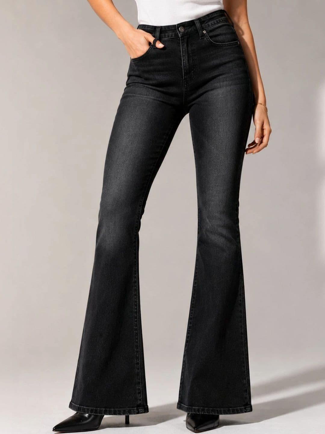 MUMS STITCH Women Bootcut High-Rise Jeans thumbnail 5