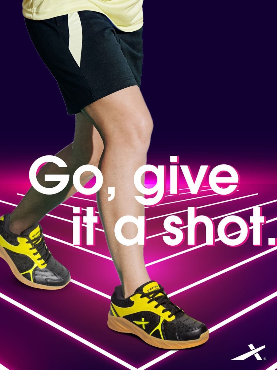 VECTOR X Ranger Court Shoe Synthetic Mesh Upper Rubber Sole Badminton Shoes thumbnail 2
