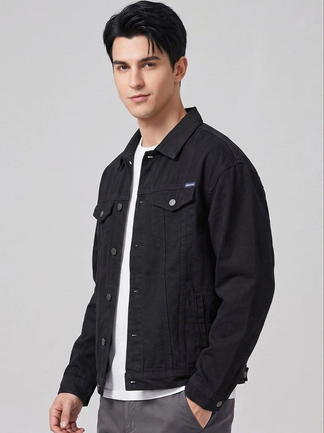 Suo Men Denim Jacket thumbnail 5