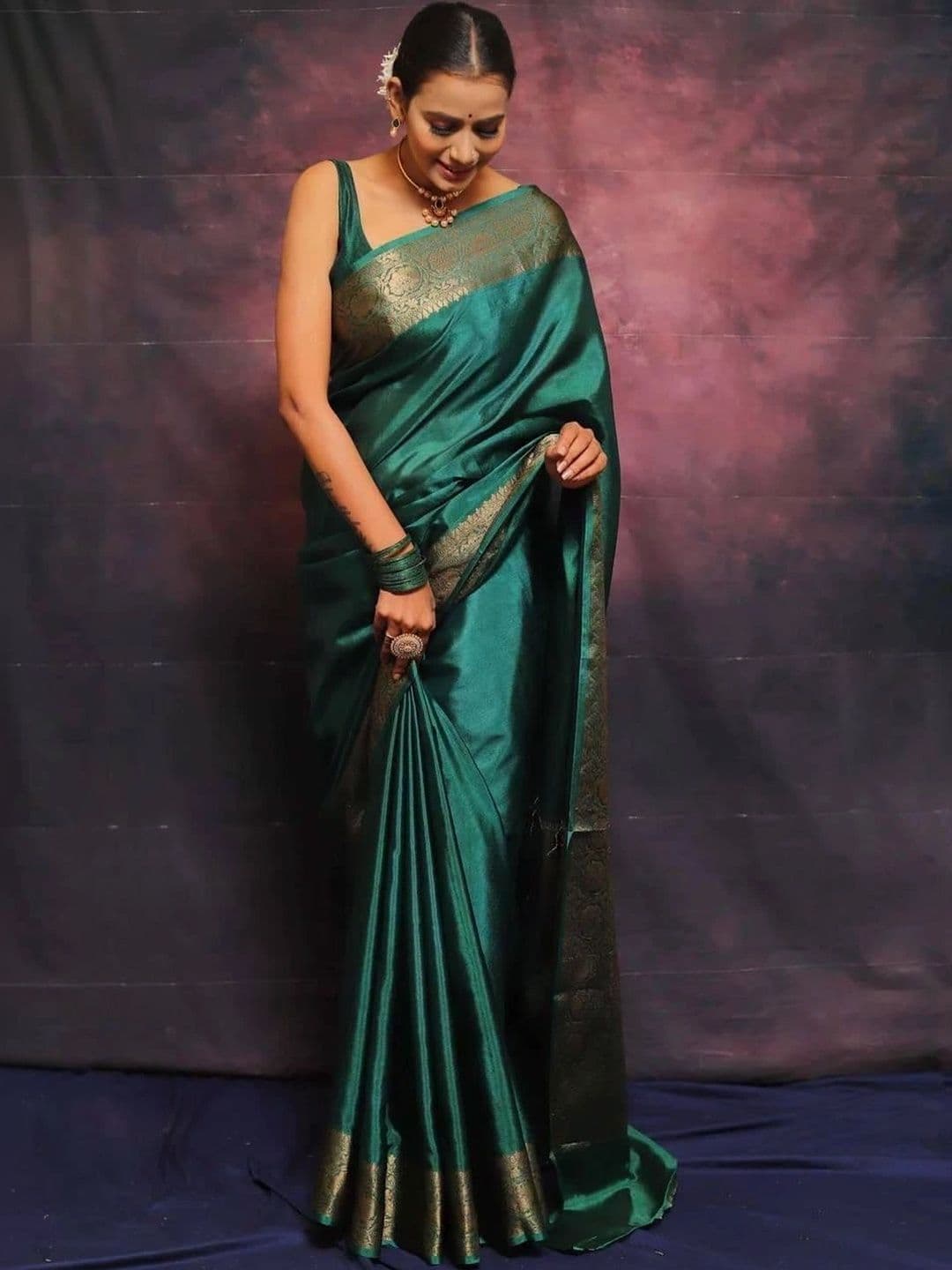 Anokhi Attire Woven Design Zari Art Silk Banarasi Saree thumbnail 5
