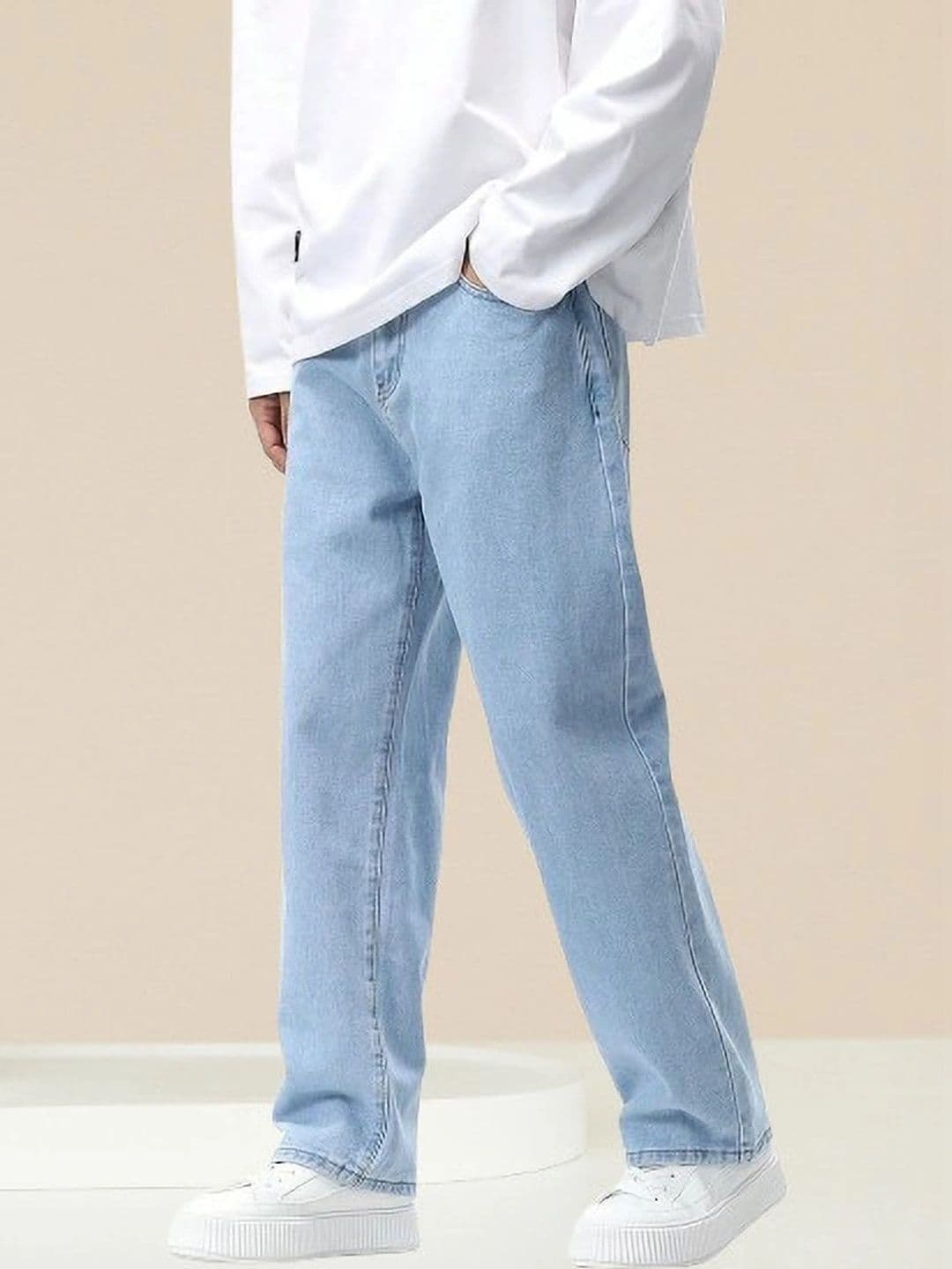 UNIFAV FASHION Men Straight Fit Mid-Rise Jeans thumbnail 4