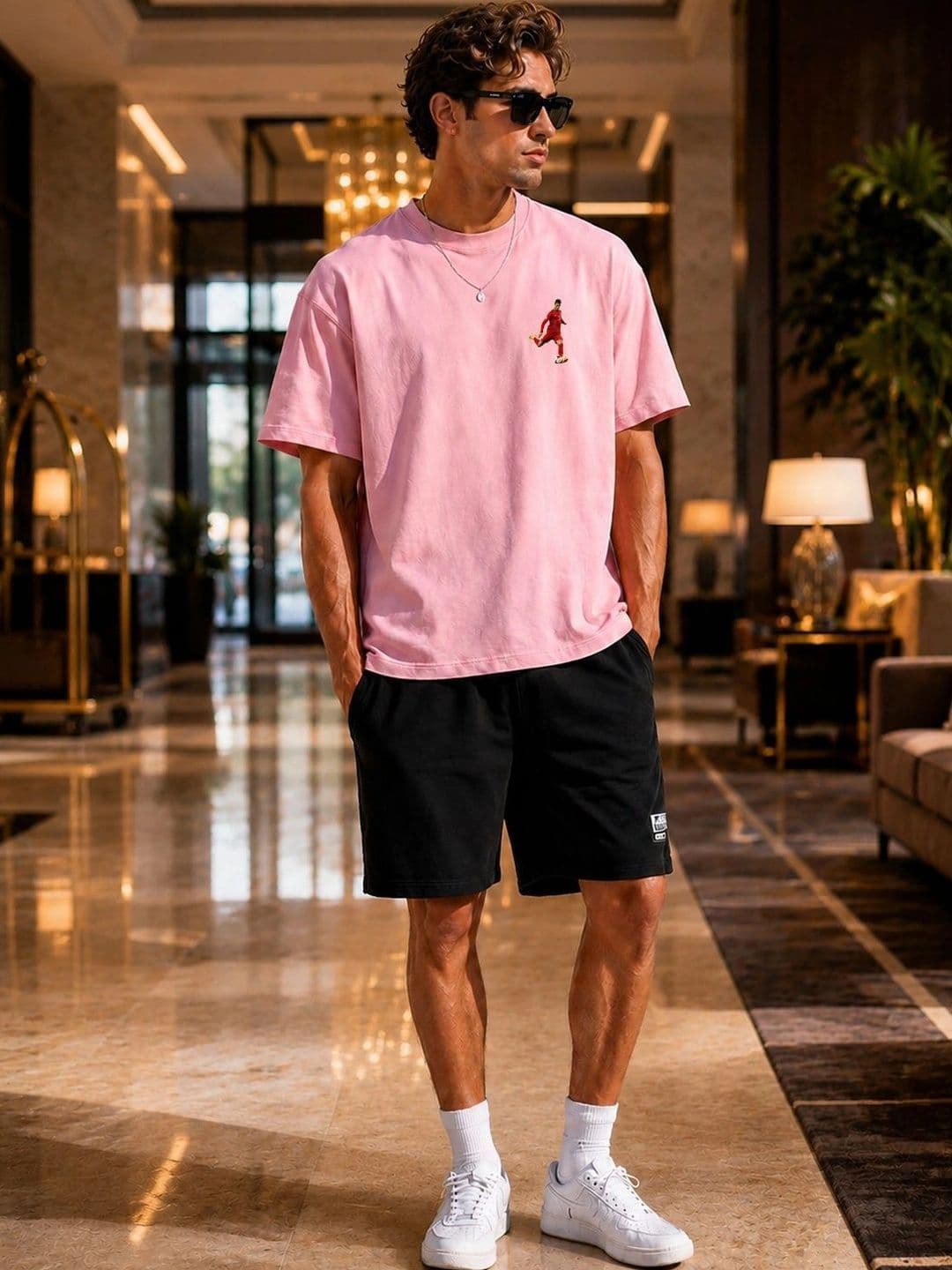 8 Minutes Men Printed Short Sleeves Round Neck T-shirt thumbnail 4