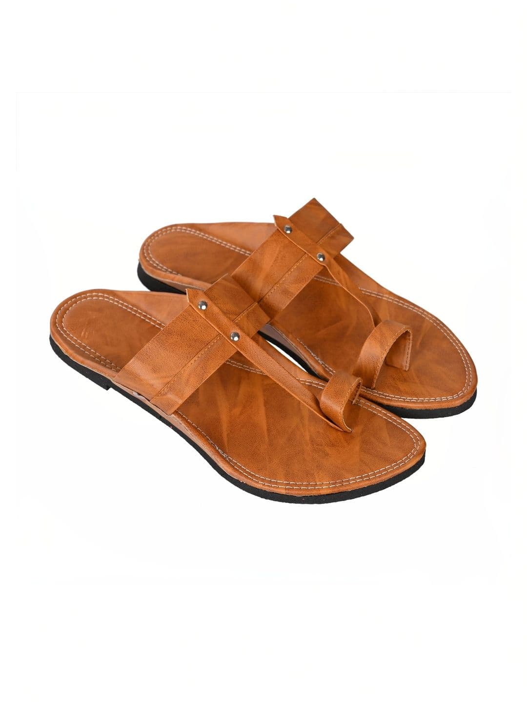 Aristitch Men Comfort Toe Ring Strap Chappal with Stud Detailing thumbnail 5