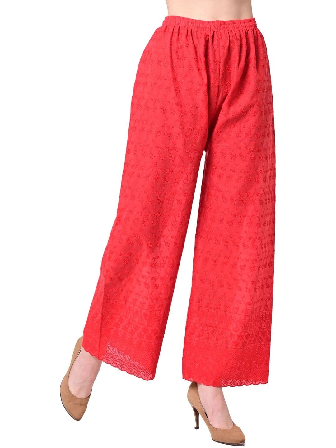 FusFus Women Ethnic Motifs Embroidered Ethnic Palazzos - view 1