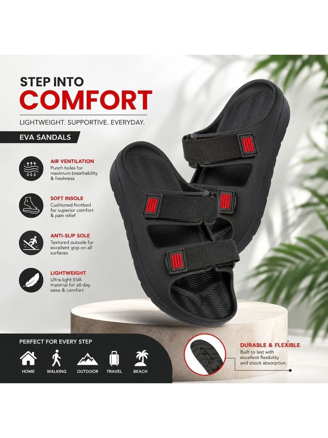 Roadster Men Comfort Sandals thumbnail 4