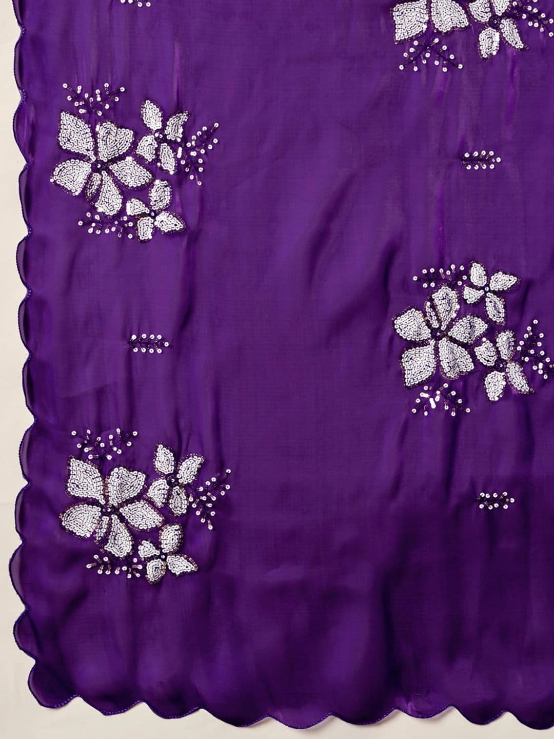 SZN Embellished Embroidered Art Silk Designer Saree thumbnail 3