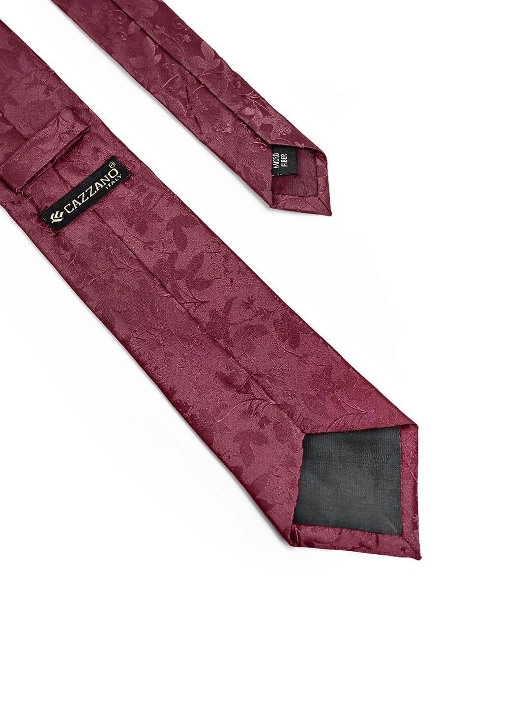 Cazzano Men Woven Design Skinny Tie thumbnail 2