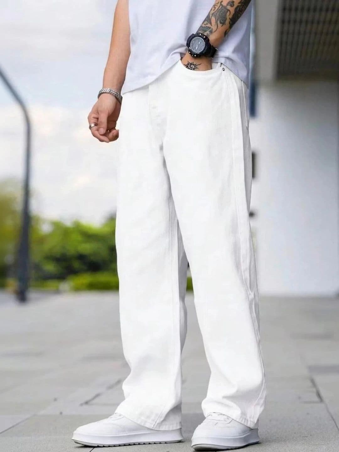 UNIFAV FASHION Men Straight Fit Mid-Rise Jeans thumbnail 4
