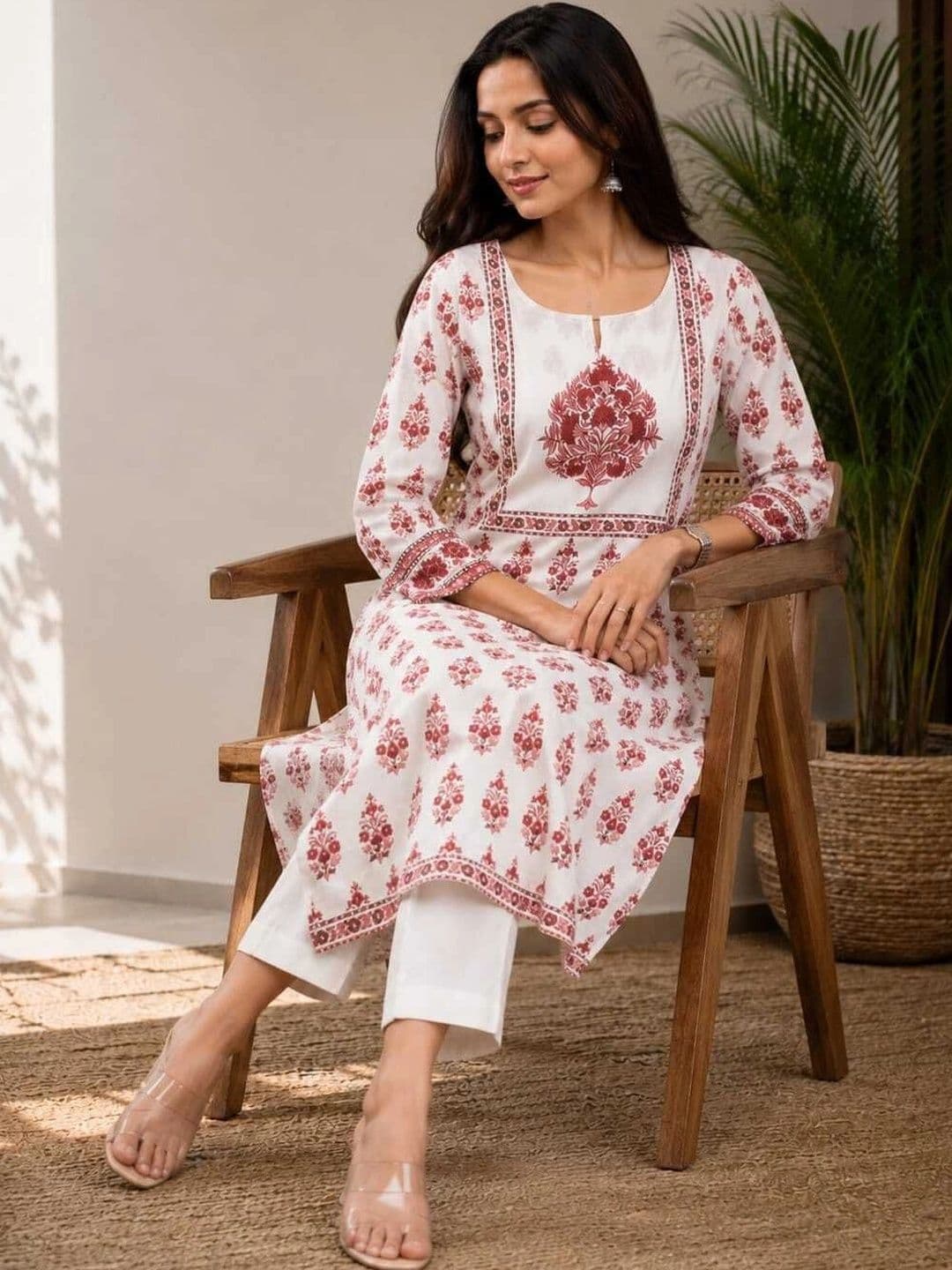 FASHION INK Women Ethnic Motifs Printed Indie Prints Kurta thumbnail 4