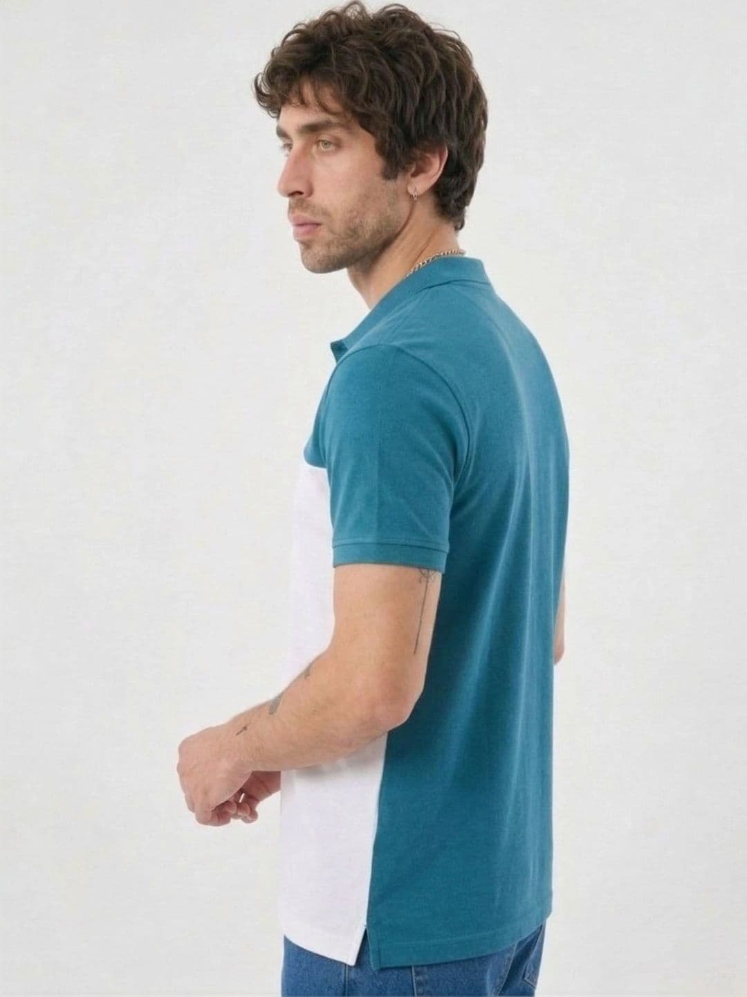Kook N Keech Men Colourblocked Polo Collar T-shirt thumbnail 5