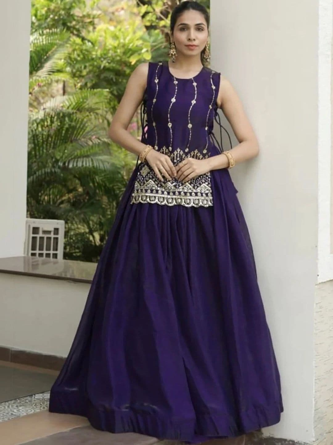 Kedar Fab Embroidered Ready to Wear Lehenga & - view 1
