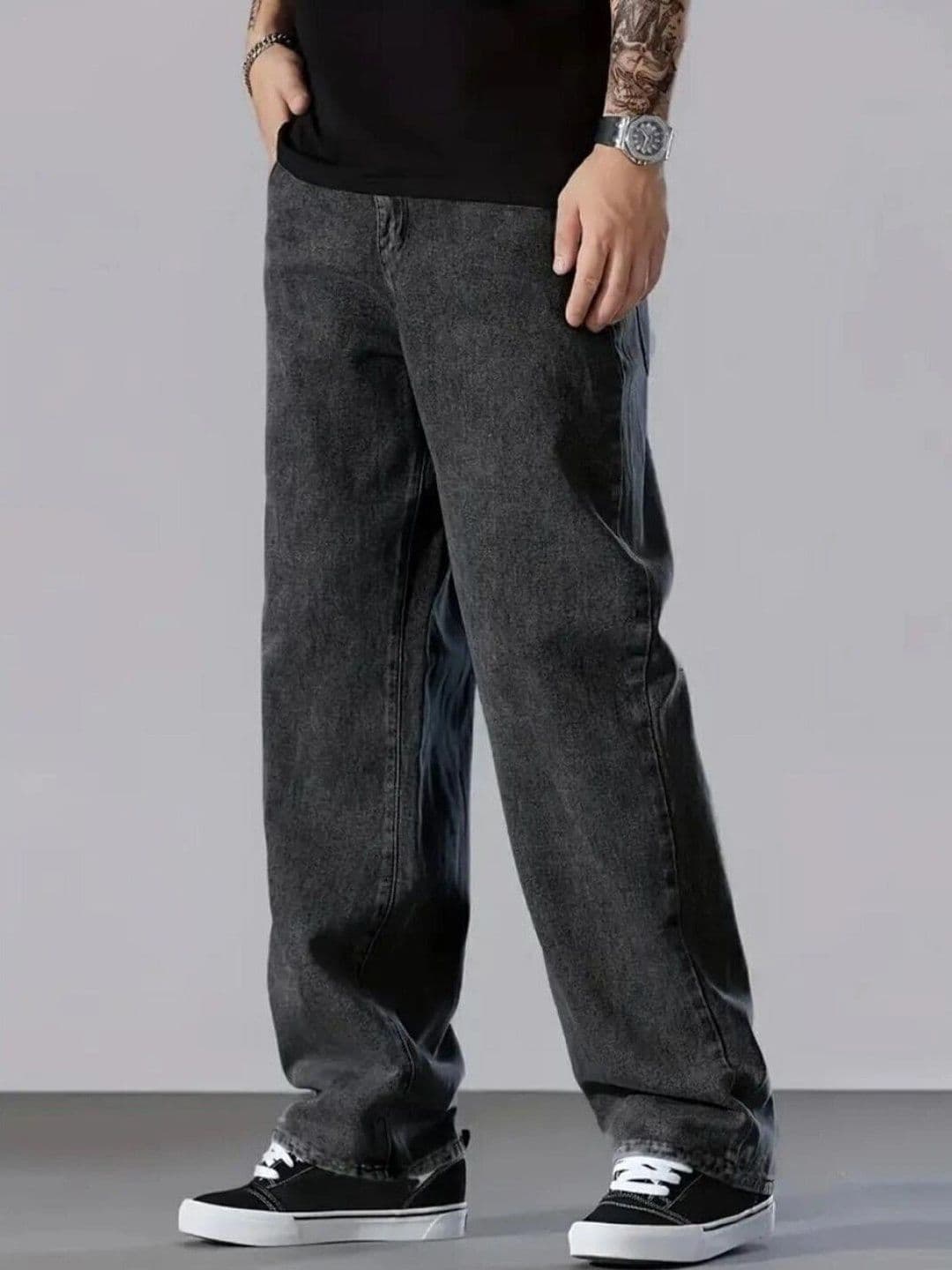 UNIFAV FASHION Men Straight Fit Mid-Rise Jeans thumbnail 3