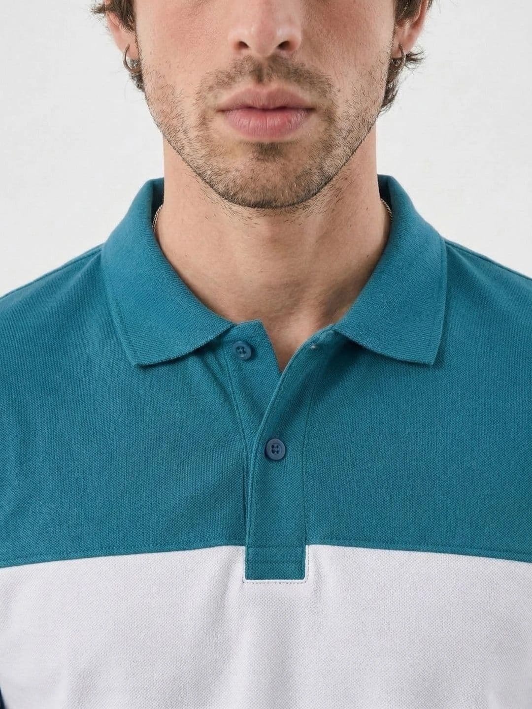 Kook N Keech Men Colourblocked Polo Collar T-shirt thumbnail 5
