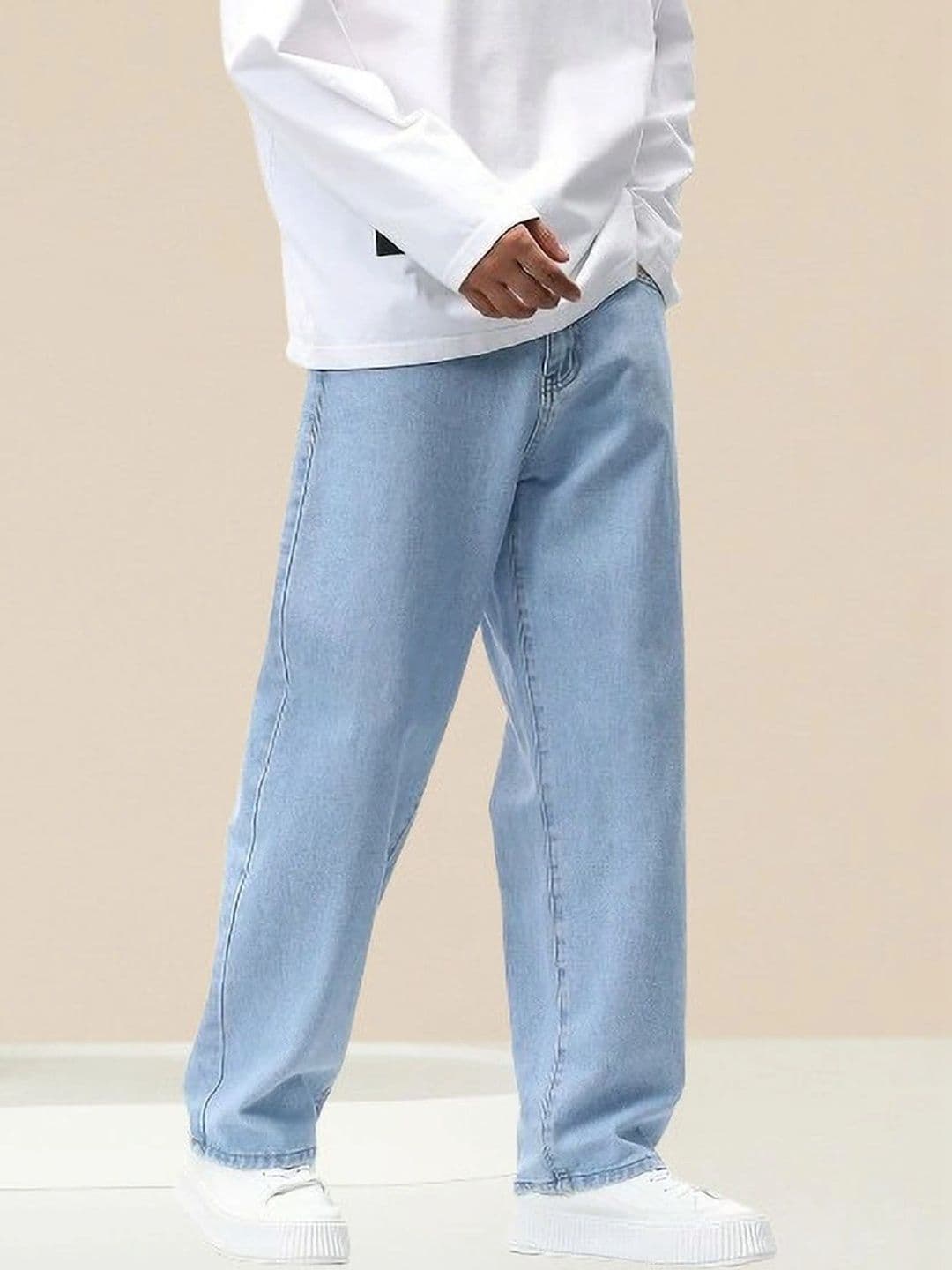 UNIFAV FASHION Men Straight Fit Mid-Rise Jeans thumbnail 5