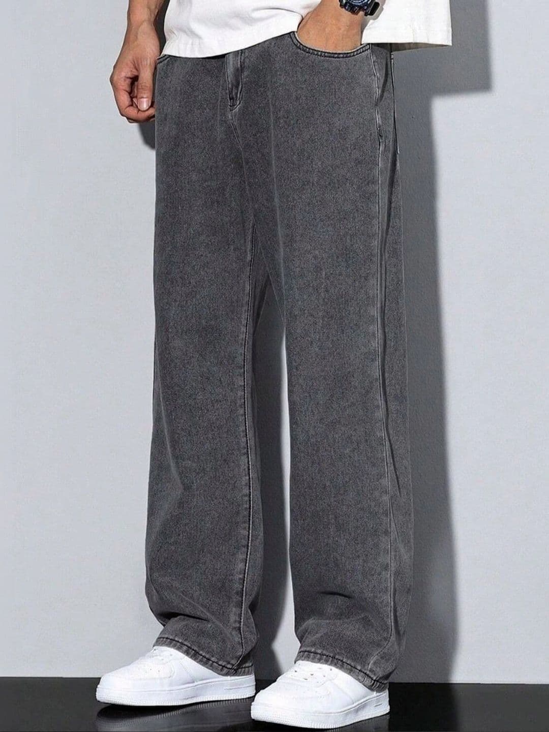 UNIFAV FASHION Men Straight Fit Mid-Rise Jeans thumbnail 3