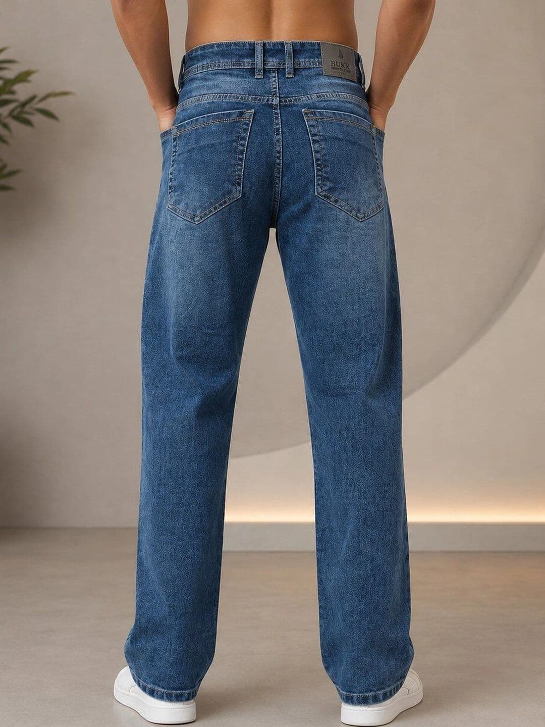 HIGH DENIM Men Straight Fit Mid-Rise Stretchable Jeans thumbnail 2