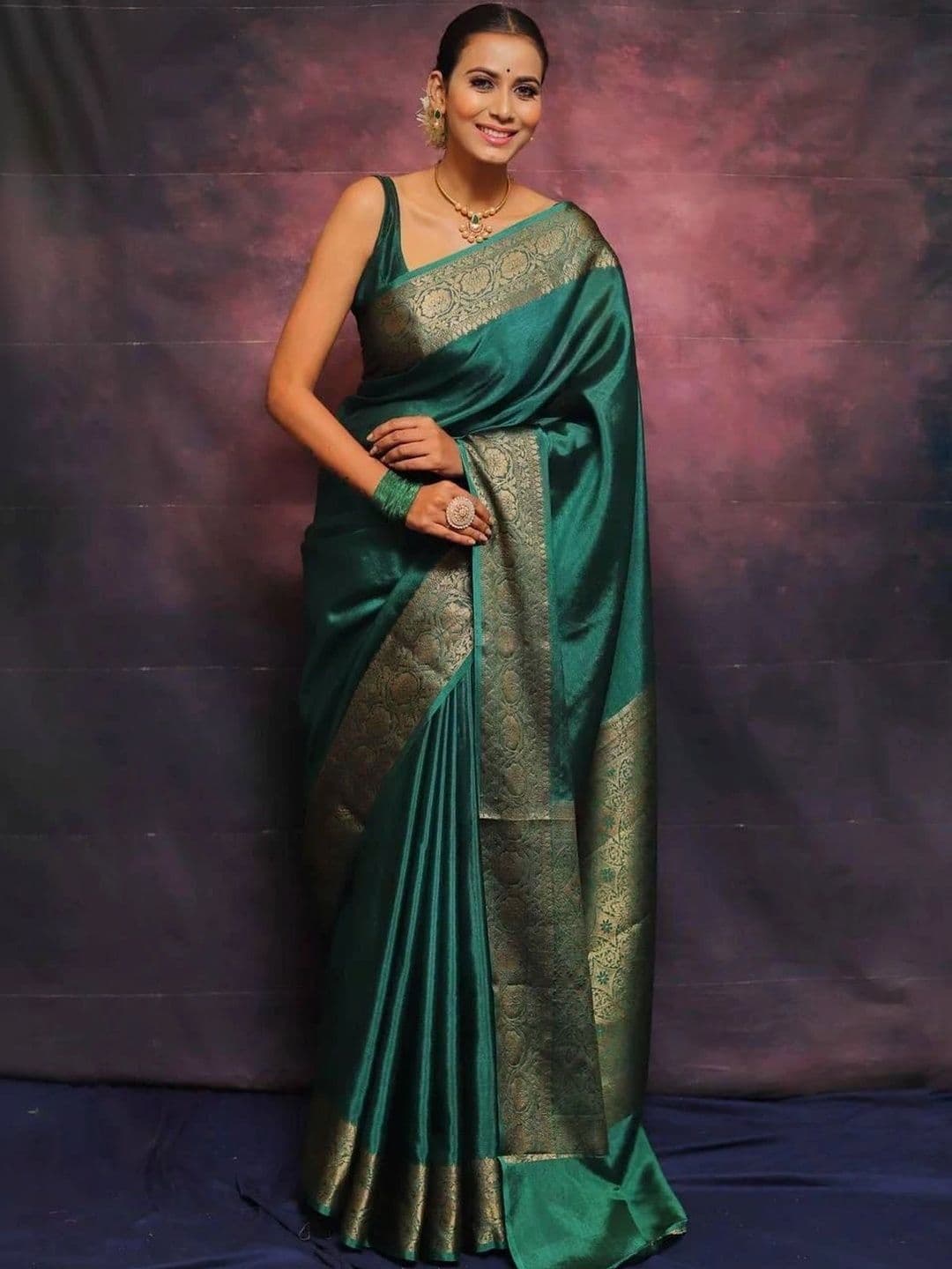 Anokhi Attire Woven Design Zari Art Silk Banarasi Saree - view 1