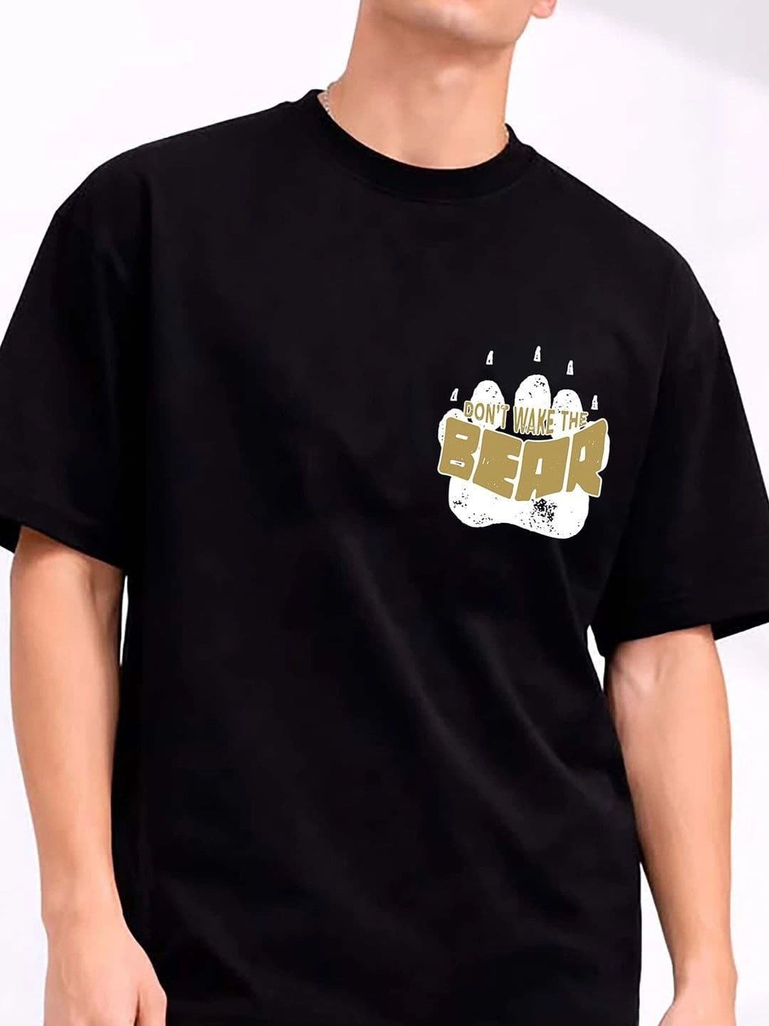 Mast & Harbour Men Printed Drop-Shoulder Sleeves T-shirt thumbnail 2