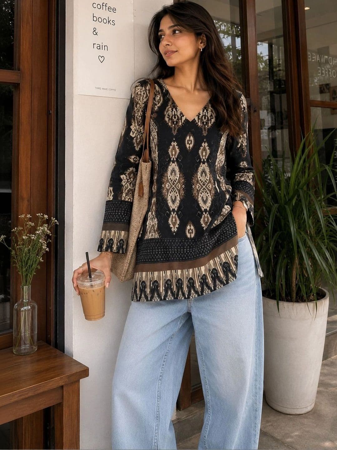 HOUSE OF MIRA Women Ethnic Motifs Printed Kurta - view 1