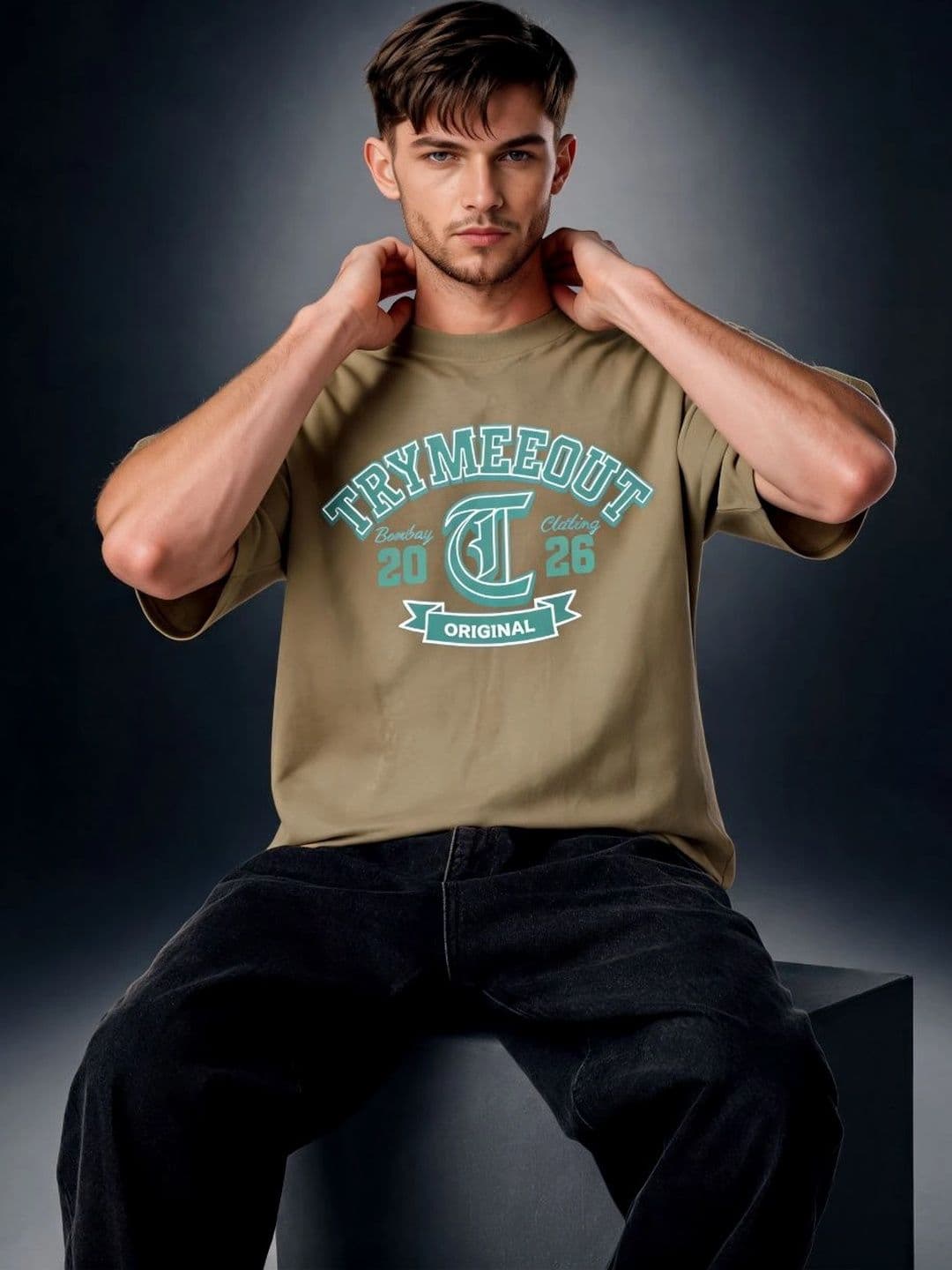 TRYMEEOUT Unisex Typography Printed T-shirt thumbnail 3