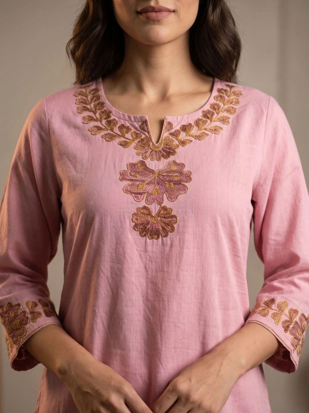 Anouk Women Ethnic Motifs Embroidered Thread Work Kurta thumbnail 6