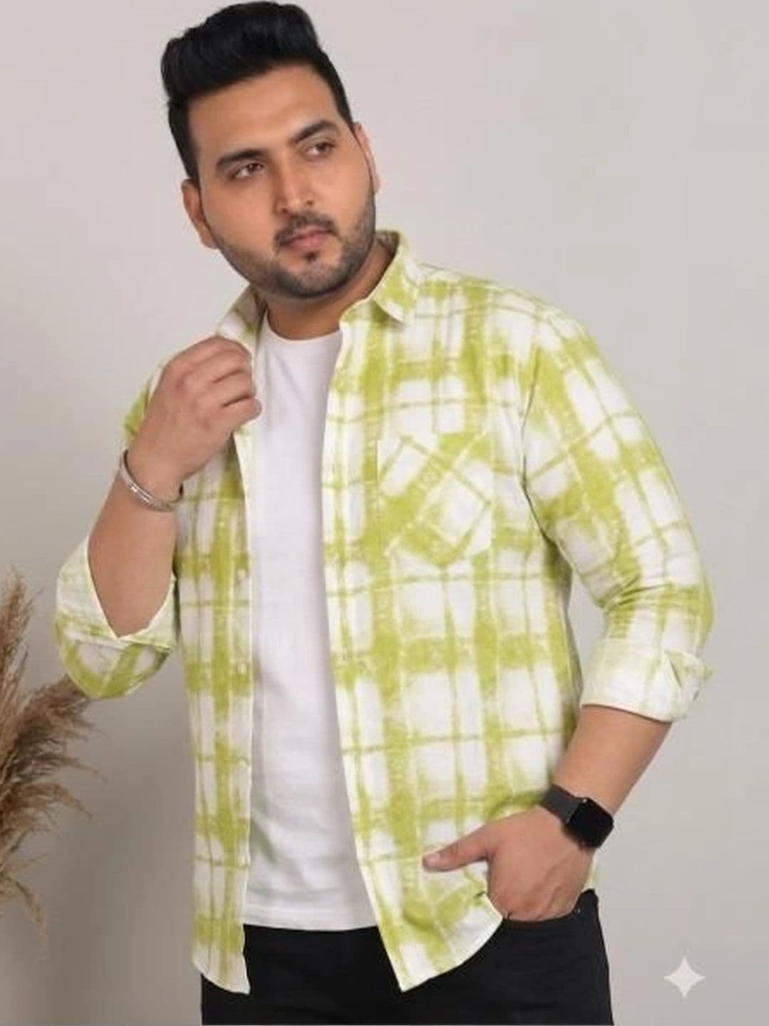ADWYN PETER Men Classic Checked Casual Shirt thumbnail 4
