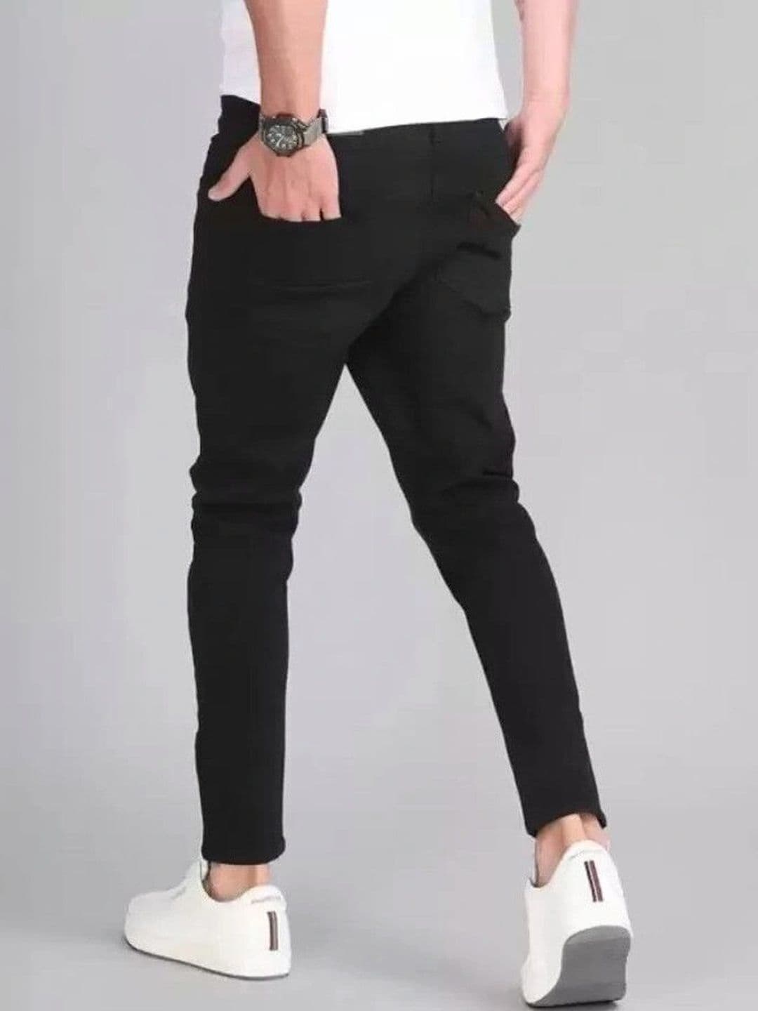 UNIFAV FASHION Men Boyfriend Fit Mid-Rise Jeans thumbnail 2