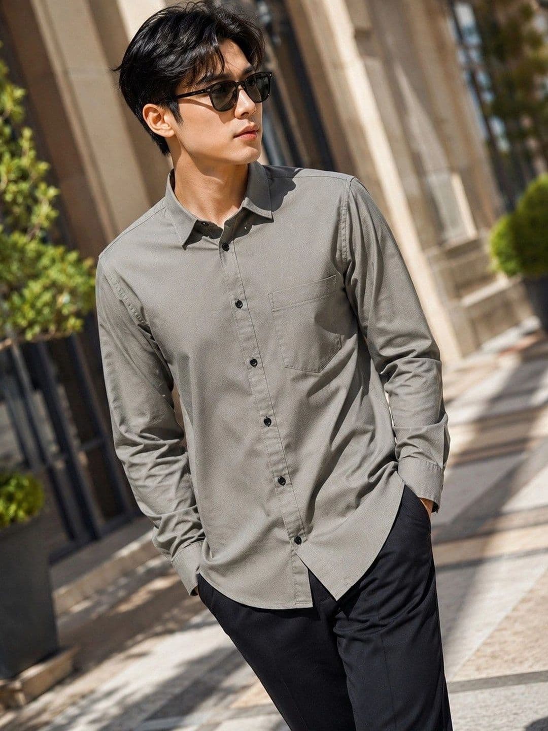 BAESD Men Premium Slim Fit Casual Shirt - view 1