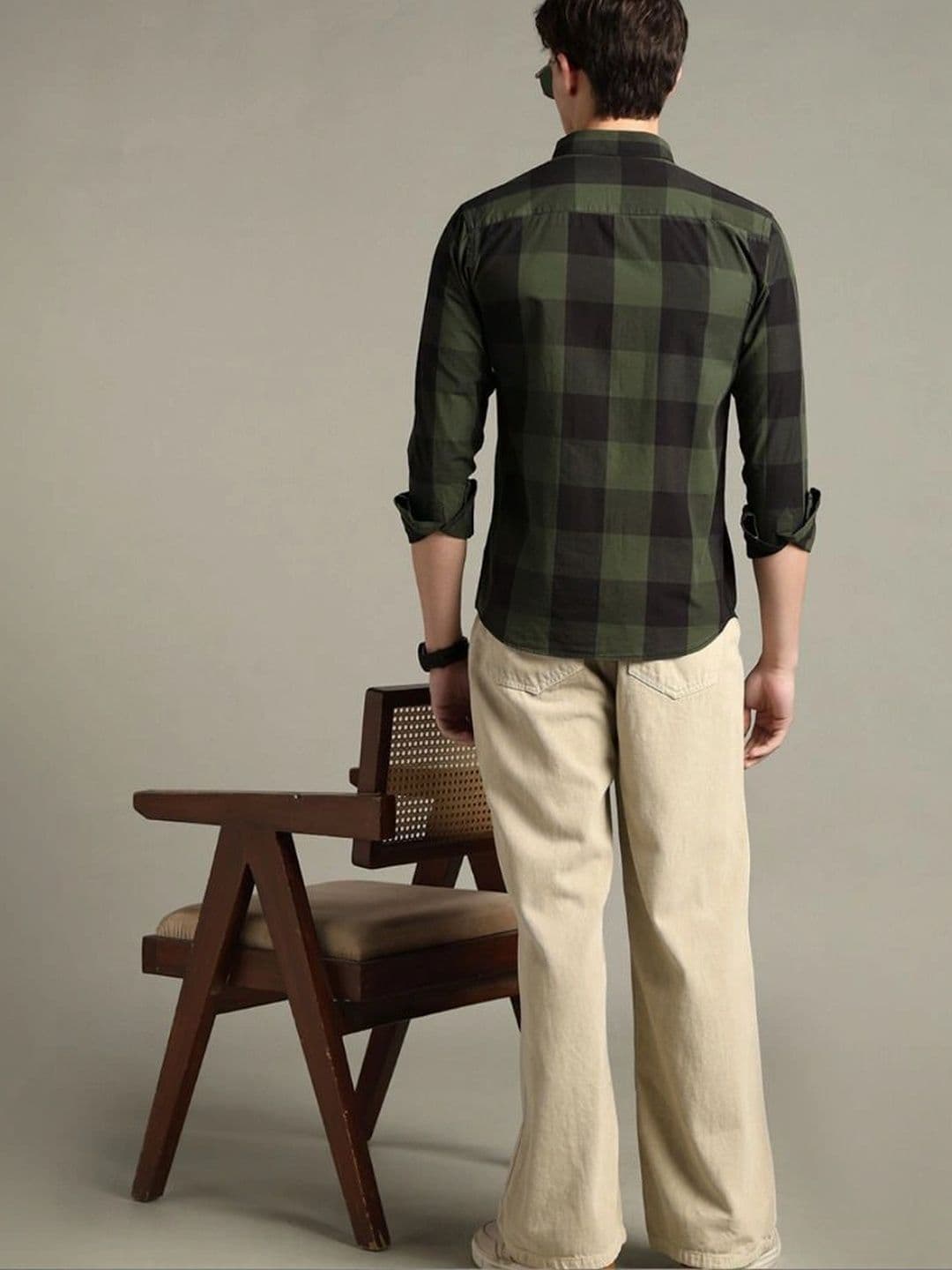 BLUEISLAND Men Comfort Buffalo Checks Checked Casual Shirt thumbnail 6