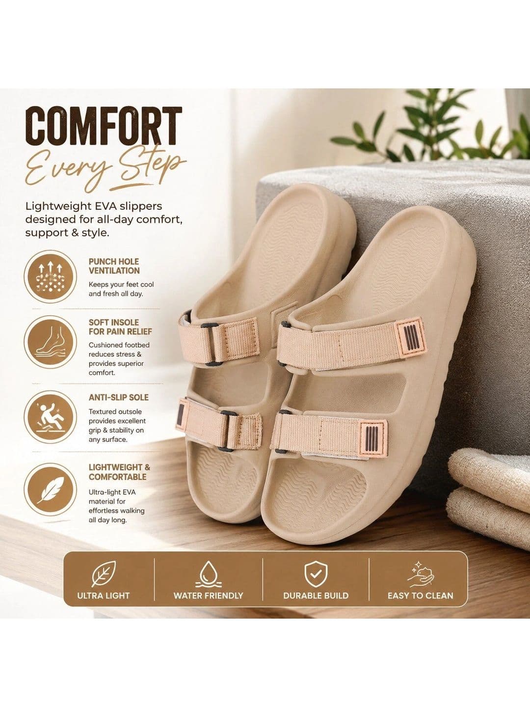 HRX by Hrithik Roshan Men Comfort Sandals thumbnail 2