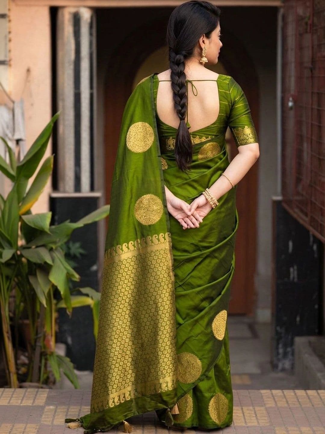 MITAL ENTERPRISE Zari Art Silk Saree thumbnail 4