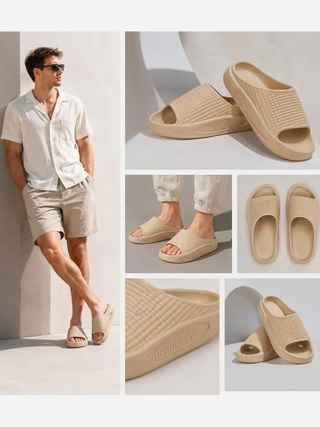 SHOP 24 CARE Men Rubber Sliders thumbnail 6