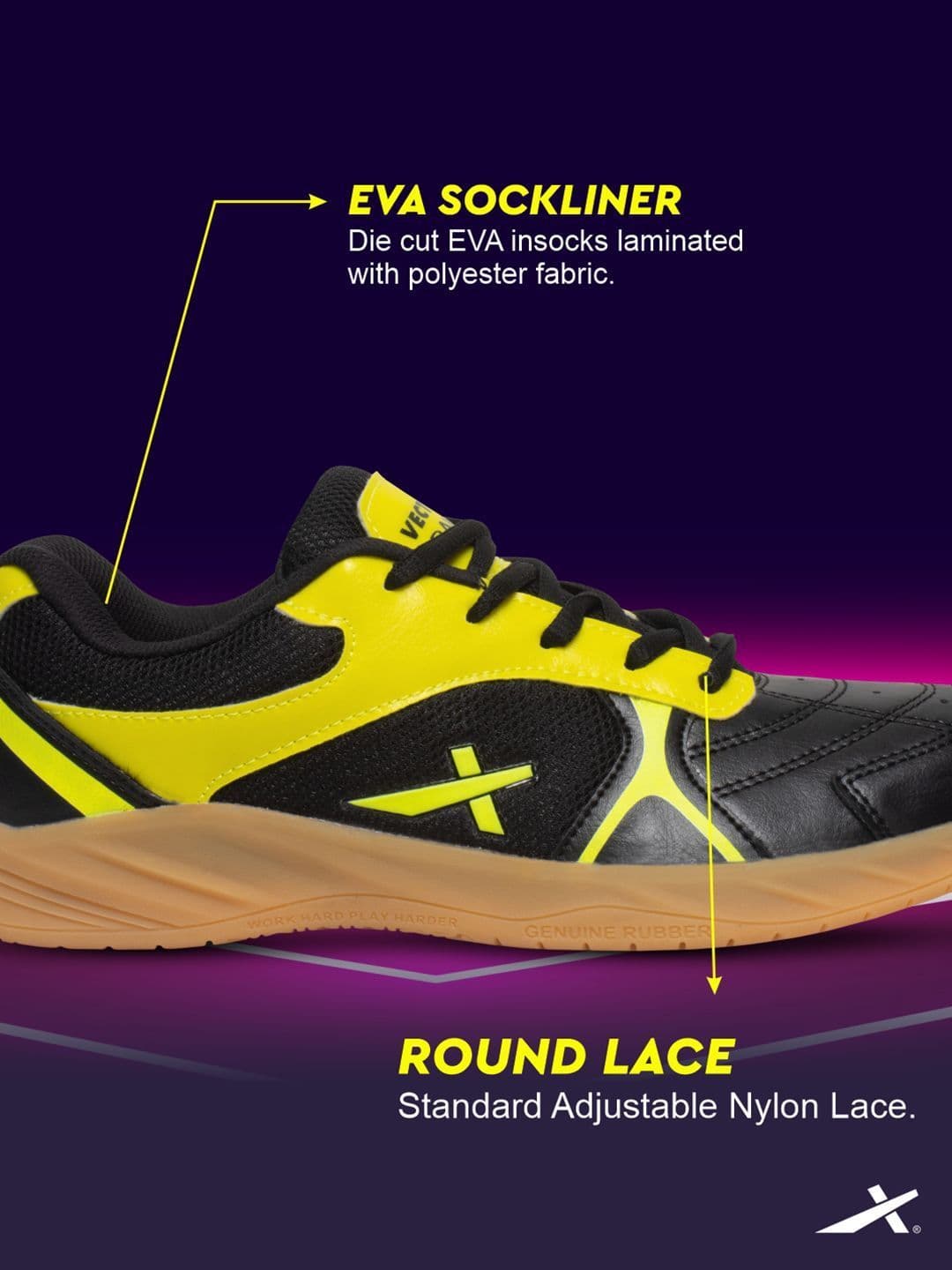 VECTOR X Ranger Court Shoe Synthetic Mesh Upper Rubber Sole Badminton Shoes thumbnail 3