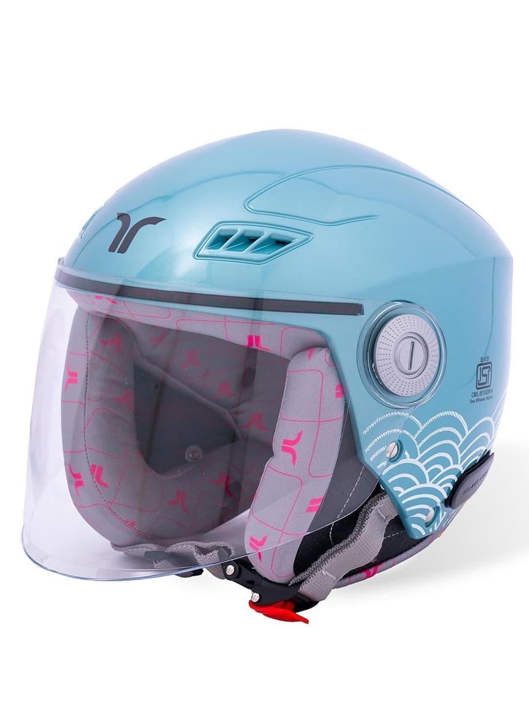 TVARRA Lilt Women's Open Face Helmet (Aqua Blue) - view 1
