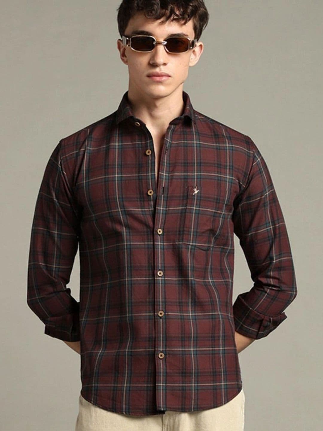 BLUEISLAND Men Comfort Tartan Checks Checked Casual Shirt - view 1