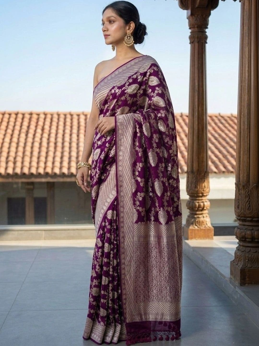 MITAL ENTERPRISE Woven Design Art Silk Saree thumbnail 2