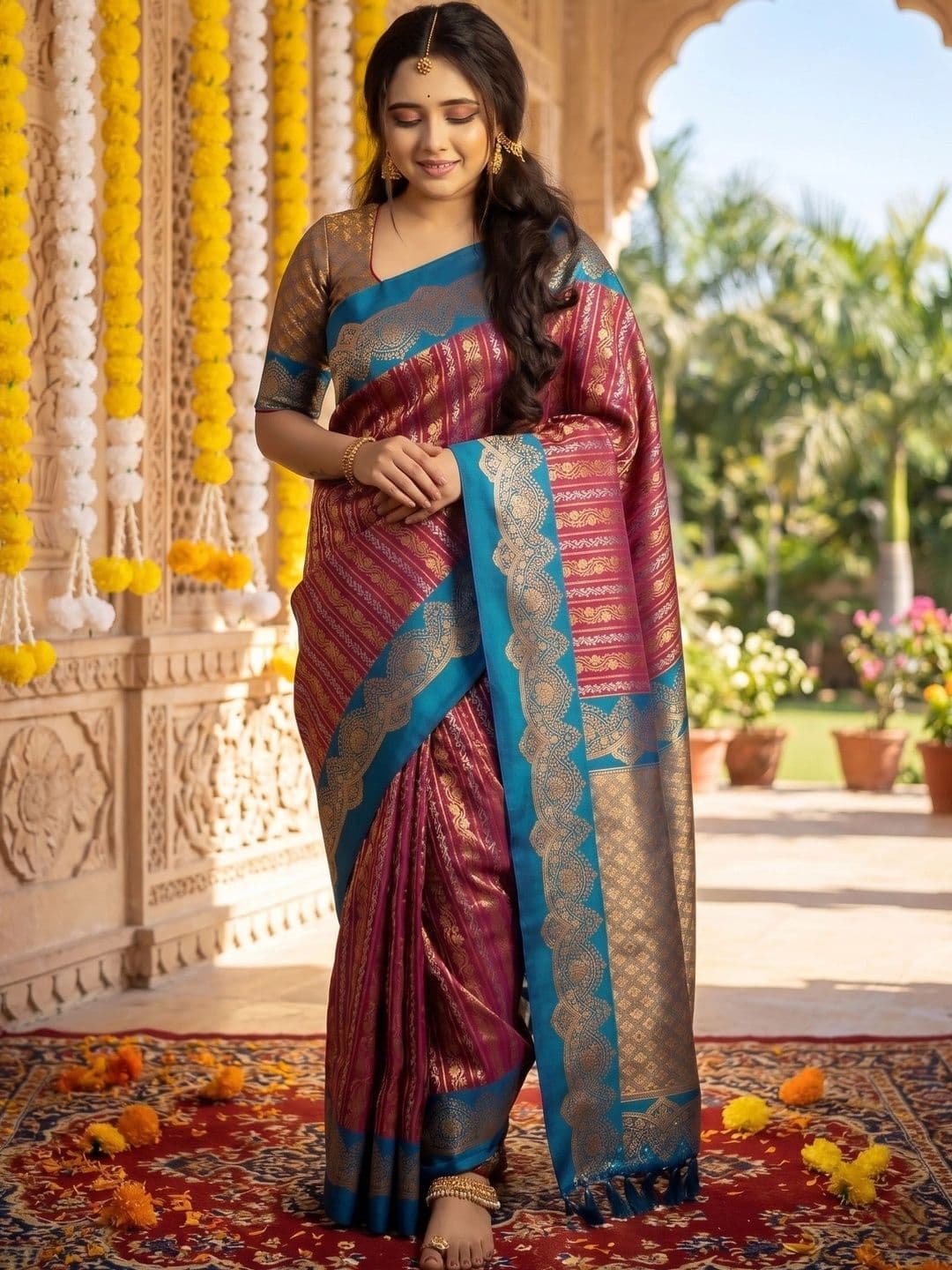 MITAL ENTERPRISE Zari Art Silk Saree - view 1