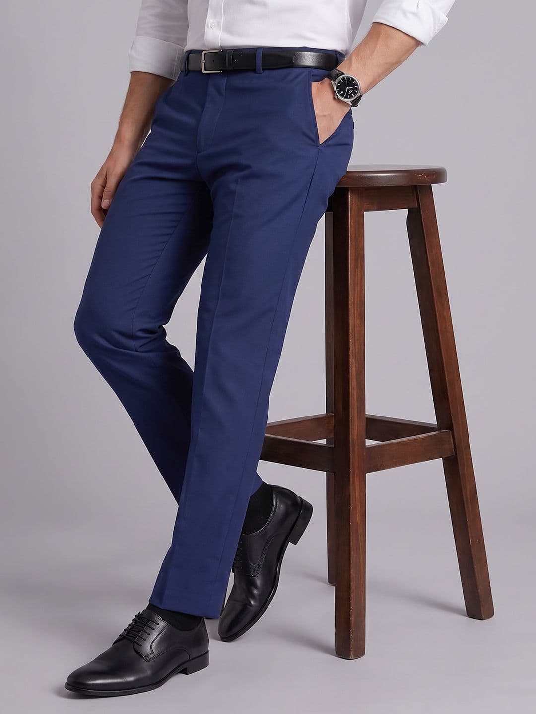 Blackberrys Men Slim Fit Formal Trousers - view 1