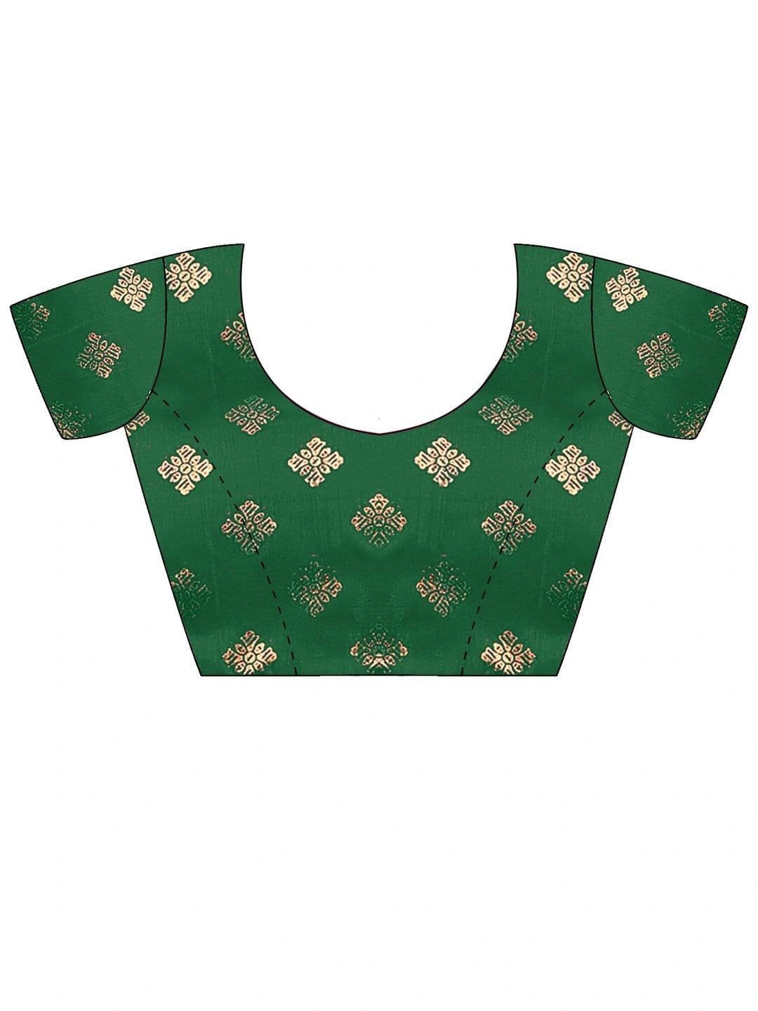 Anouk Embellished Zari Designer Banarasi Saree thumbnail 5