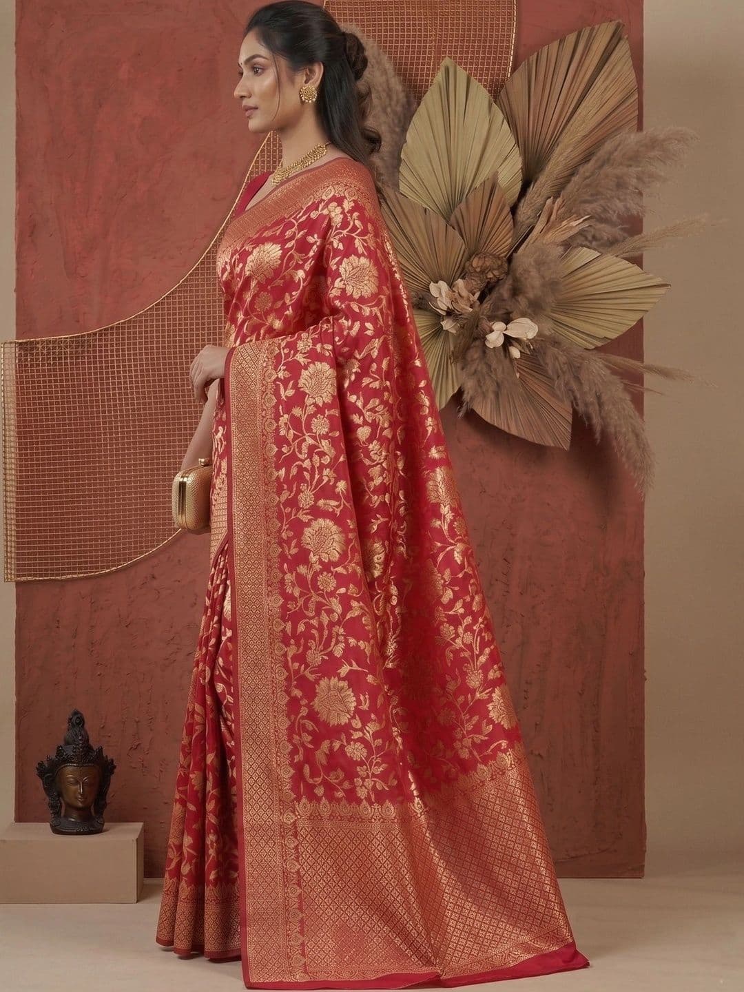 MITAL ENTERPRISE Zari Art Silk Saree thumbnail 2