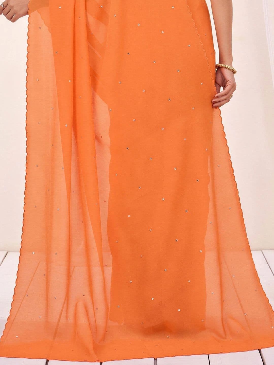 Anouk Floral Designer Saree thumbnail 2