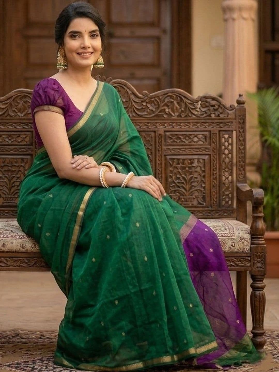 MITAL ENTERPRISE Zari Art Silk Saree thumbnail 2