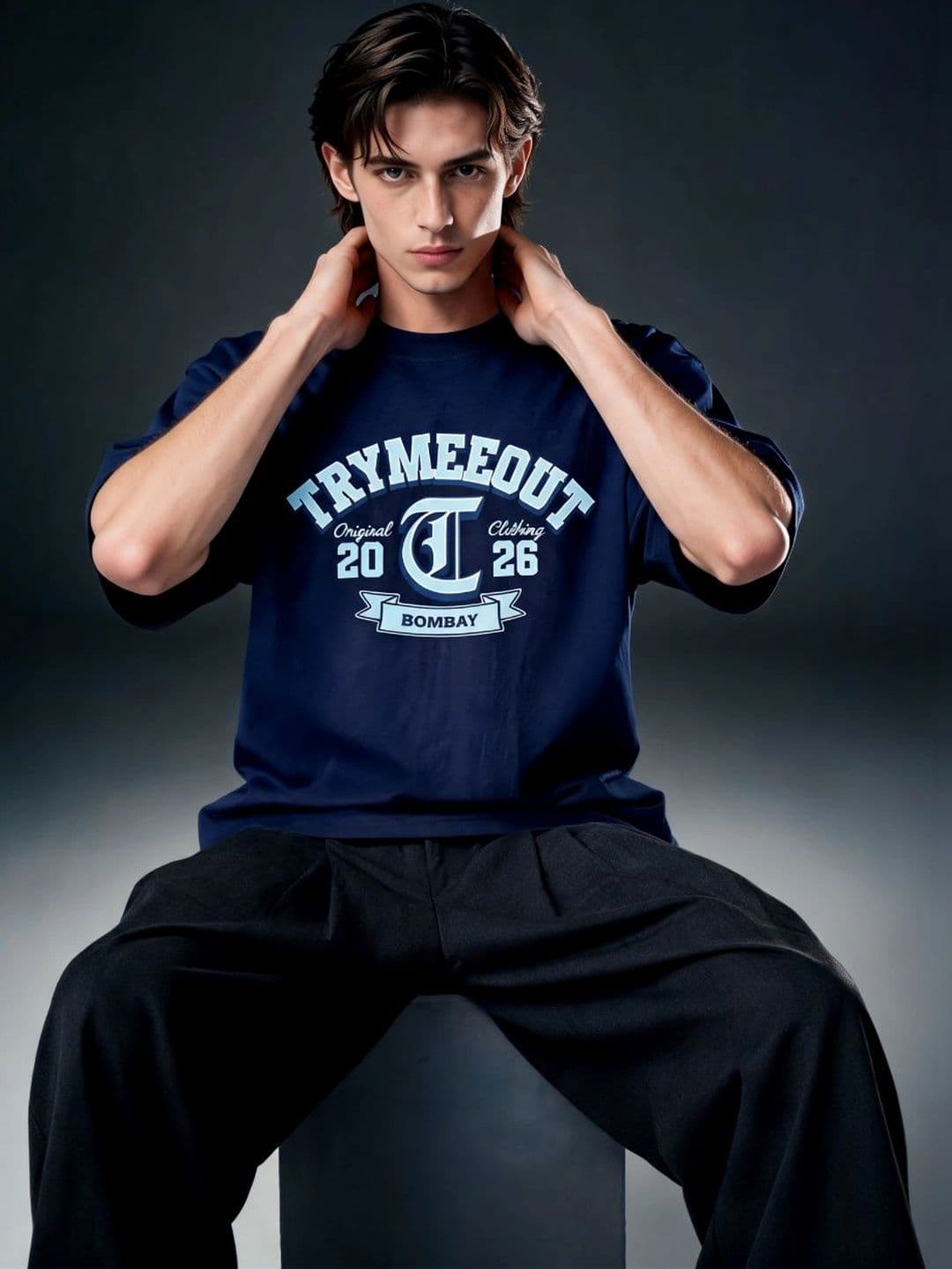 TRYMEEOUT Unisex Typography Printed T-shirt thumbnail 2