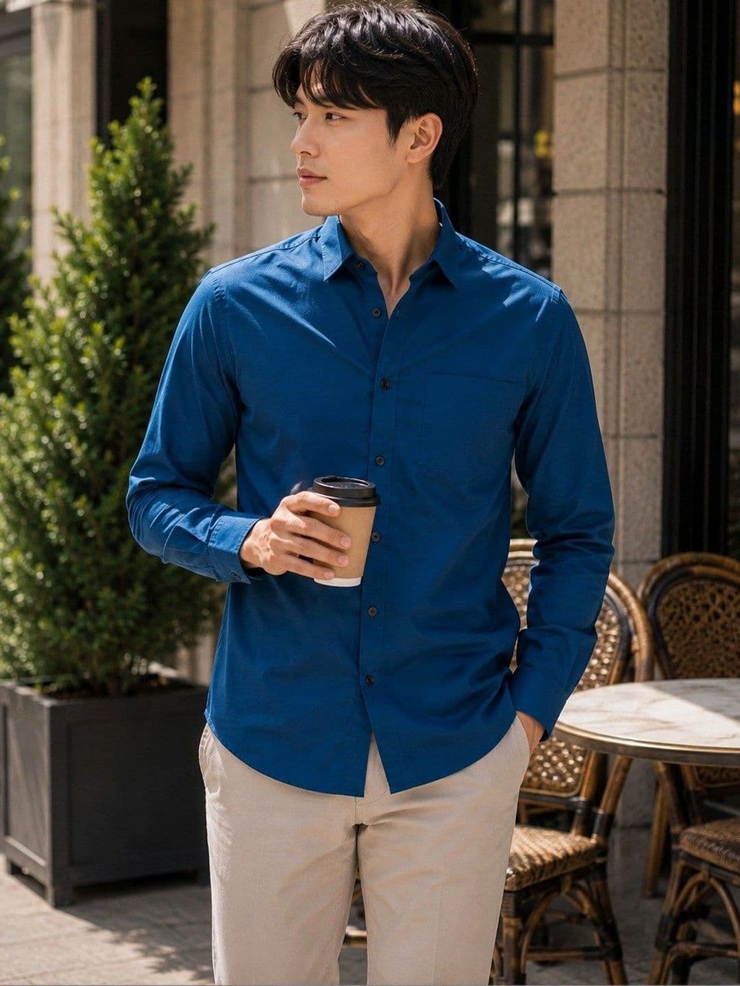 BAESD Men Premium Slim Fit Casual Shirt thumbnail 3