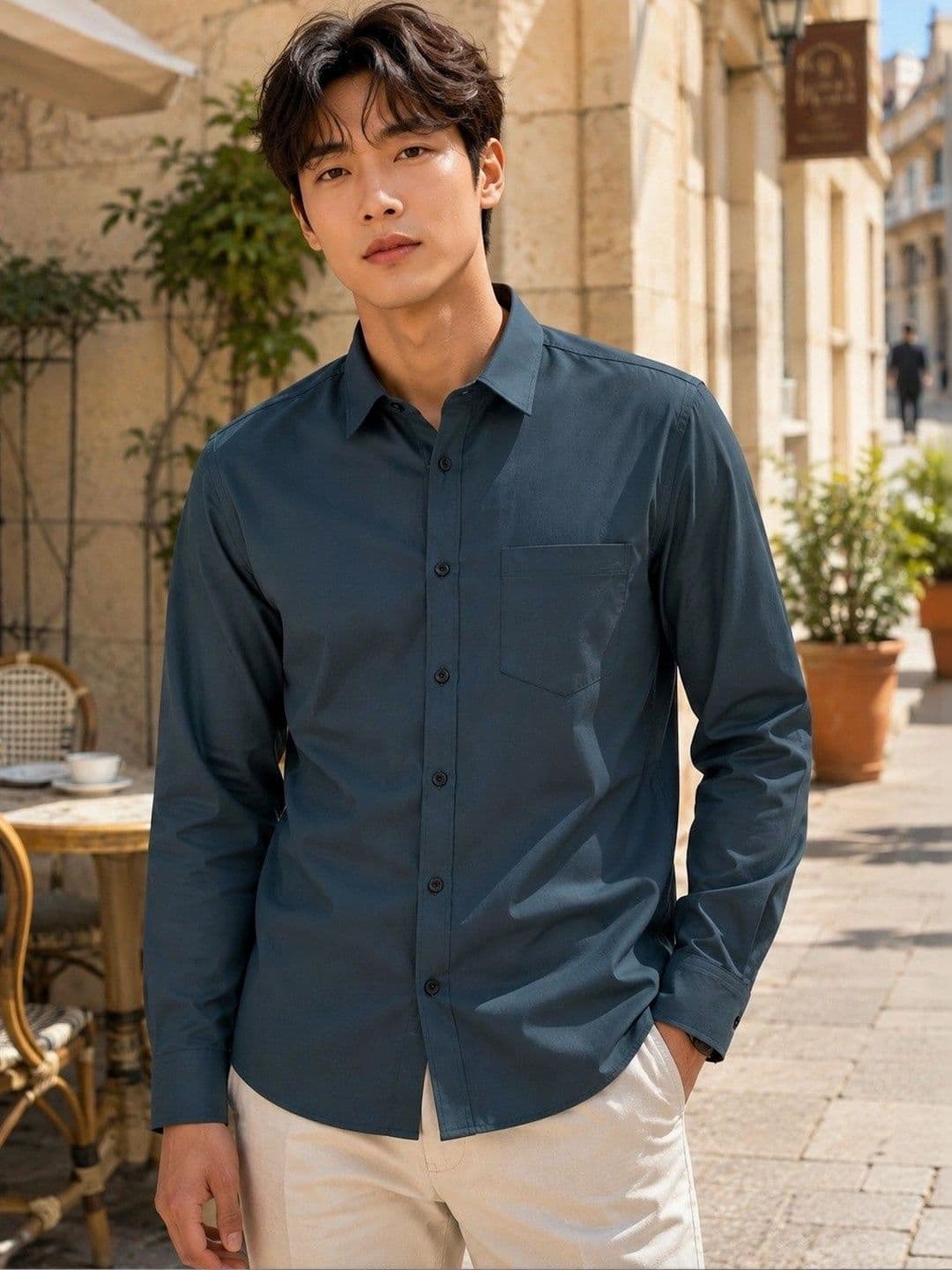 BAESD Men Premium Slim Fit Casual Shirt - view 1